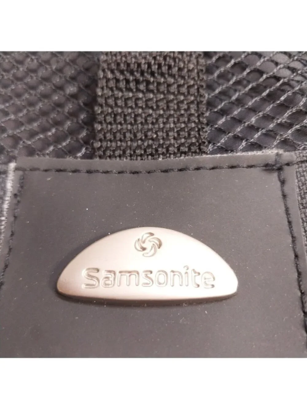 Black Samsonite Travel Toiletry Bag Cosmetic Make-up Pouch Mesh, Zippered